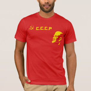 T-shirt de Lénine de marteau et de faucille de
