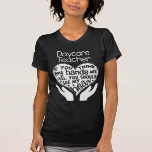T-shirt de l'enseignant de garderie Coeur intégra