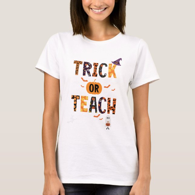 t-shirt de l'enseignant halloween (Devant)
