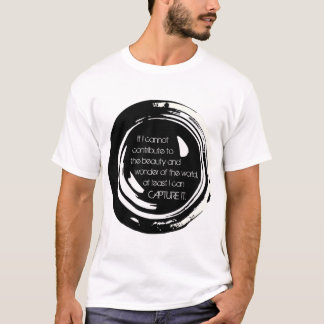 T-Shirt de lentilles de caméra