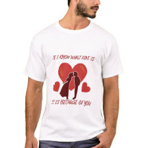 T-shirt de l'équipage blanc de la Saint-Valentin r