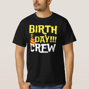T-shirt de l'équipage d'anniversaire