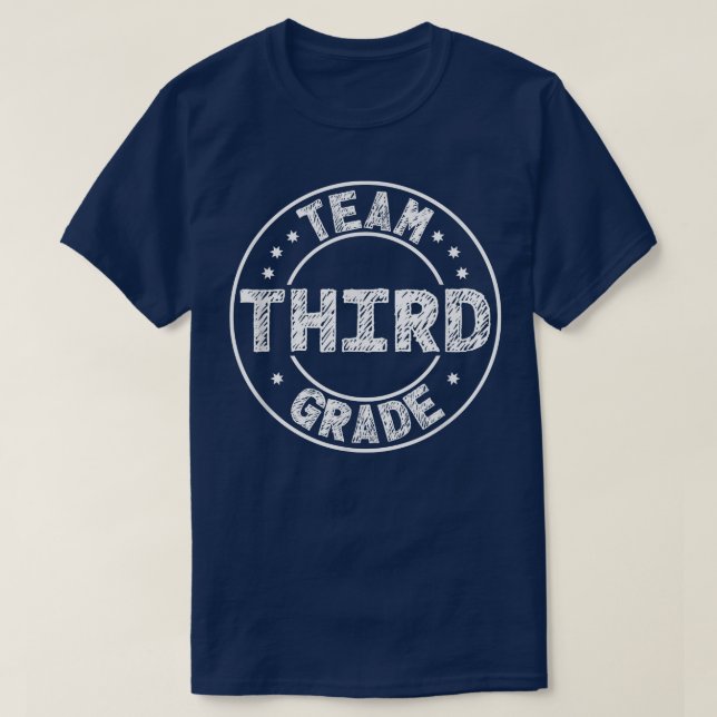 T-shirt de l'équipe 3e année de retour à l'école (Design devant)