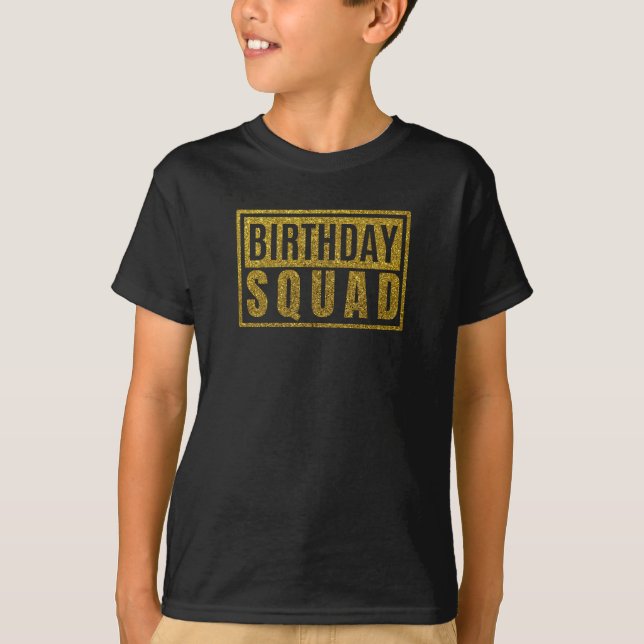 T-shirt de l'équipe d'anniversaire (Devant)