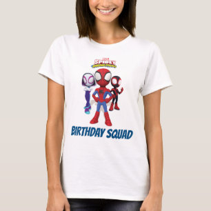 T-Shirt de l'équipe d'anniversaire de Spidey