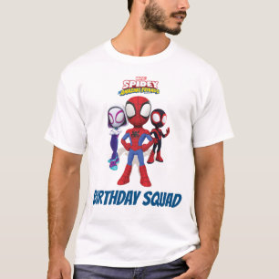 T-Shirt de l'équipe d'anniversaire de Spidey