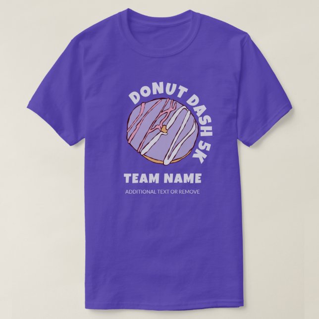 T-shirt de l'équipe de 5k Dash sur mesure (Design devant)