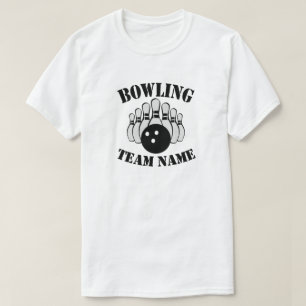 T-shirt de l'équipe de bowling sur mesure