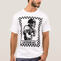 T-Shirt de l'équipe de football numéro de football