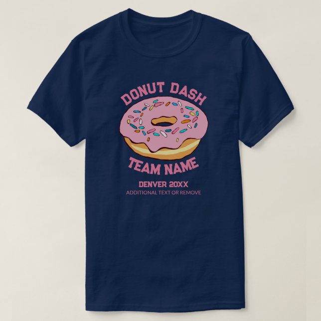 T-shirt de l'équipe de hachage de beignes personna (Design devant)