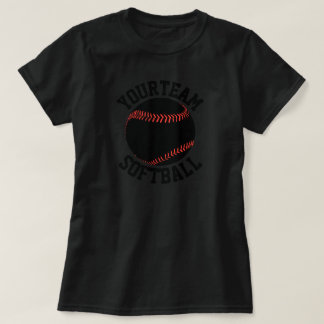 T-shirt de l'équipe féminine de softball sur mesur