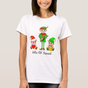 T-Shirt de l'équipe joyeuse de lutins de Noël mode