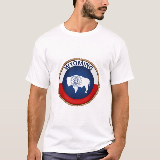 T-shirt de l'état du Wyoming (Devant)