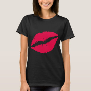 T-shirt de lèvres de baiser