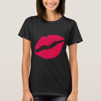 T-shirt de lèvres de baiser