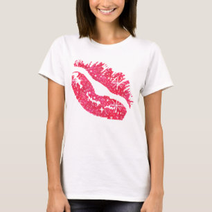 T-shirt de lèvres d'étincelle