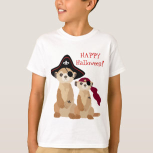 T-shirt de l'Halloween mignon : Meerkats en tenue 