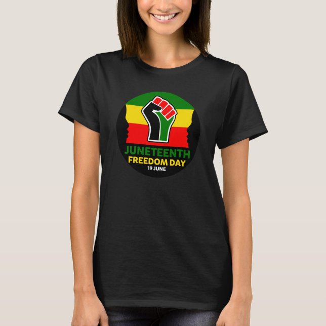 T-shirt de l'histoire des Noirs du 19ème Jour de l (Devant)