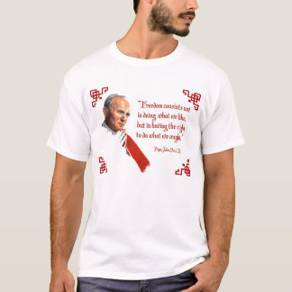 T-shirt de liberté de Pape Jean Paul II