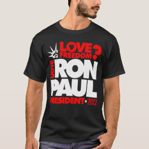 T-shirt de liberté de PRÉSIDENT 2012 amour de RO