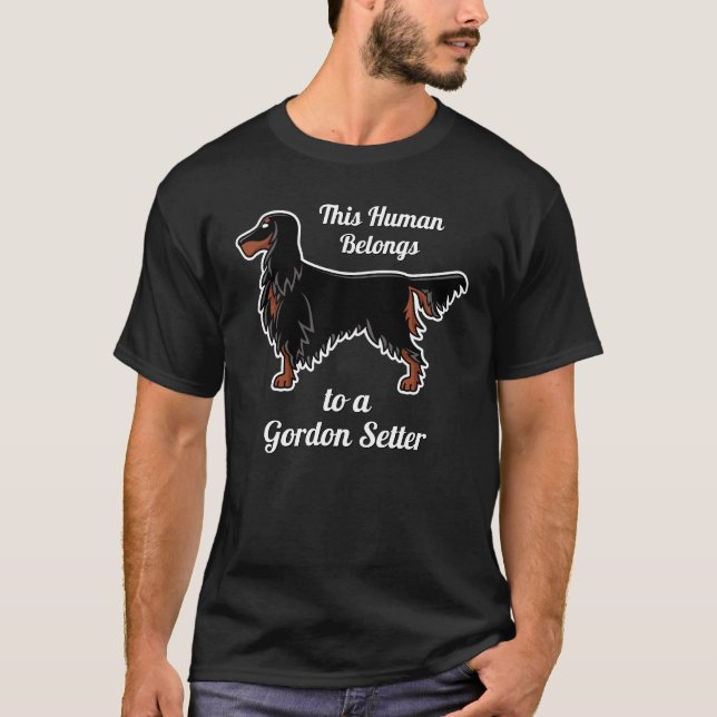 T-shirt de l'icône Gordon Setter (Devant)