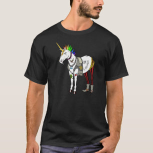 T-shirt de licorne de punk rock