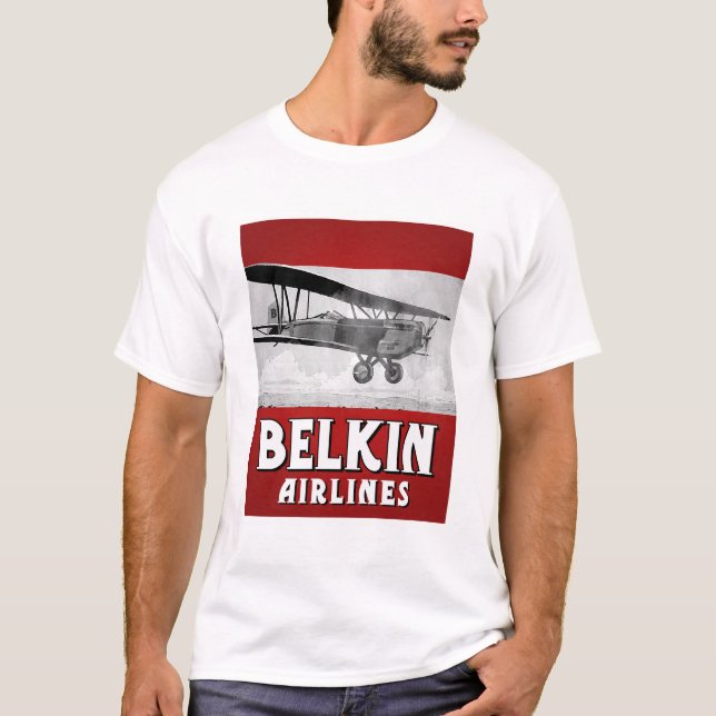 T-shirt de lignes aériennes de Belkin (Devant)
