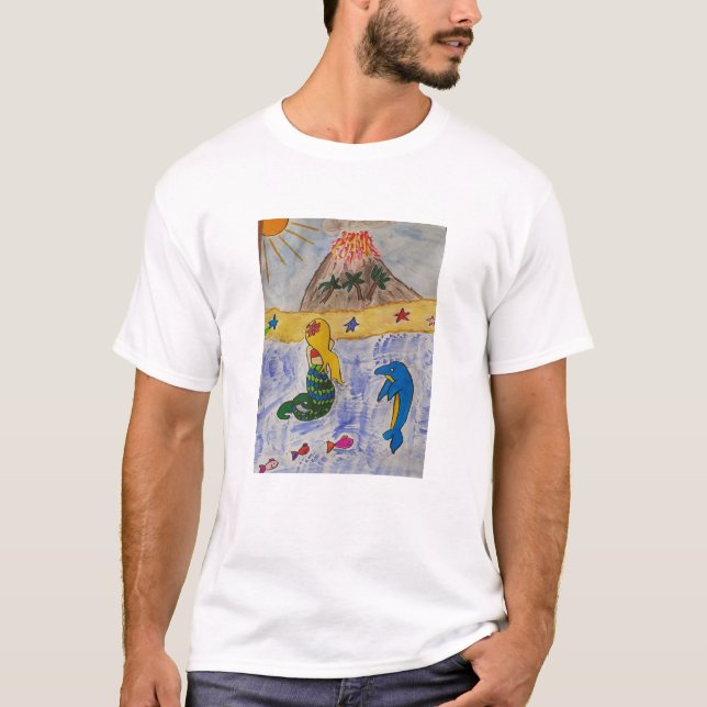 T-shirt de l'île Mermaid (Devant)