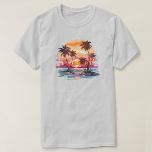 T-shirt de l'île tropicale