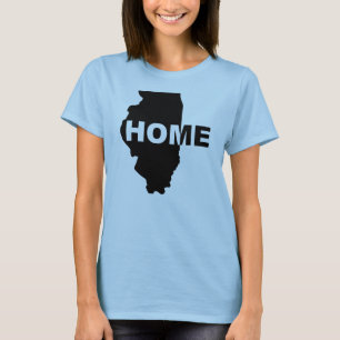 T-shirt de l'Illinois, maison loin de chez soi