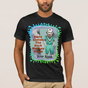 T-shirt de l'infirmière Sock Monkey