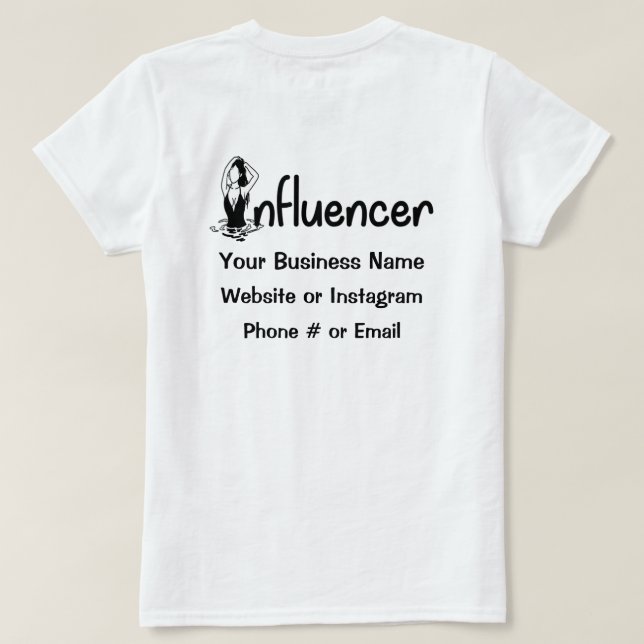 T-shirt de l'influent (Design dos)