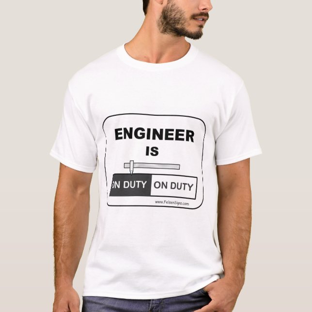 T-shirt de l'ingénieur en service (Devant)