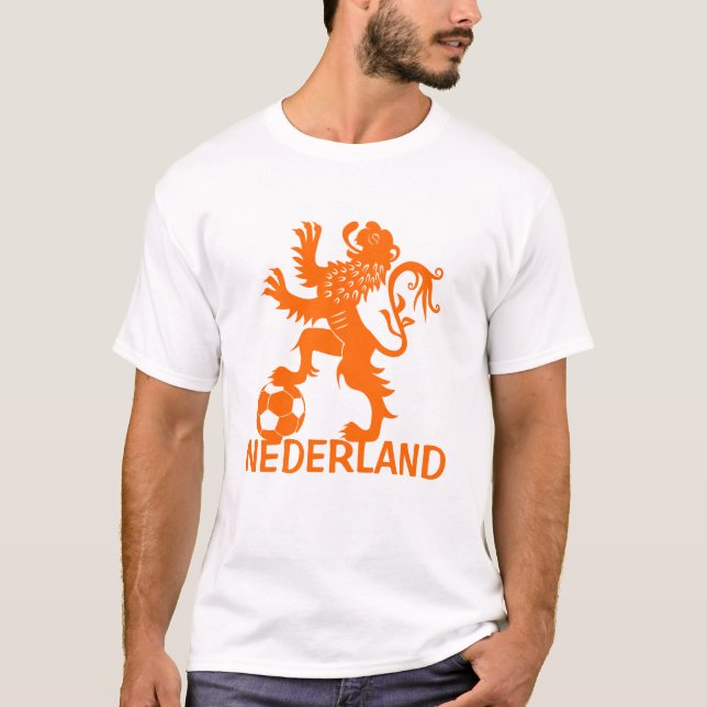 T-shirt de lion de Nederland - chemise (Devant)