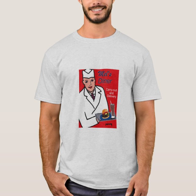 T-shirt de l'itinéraire 66 de wagon-restaurant (Devant)