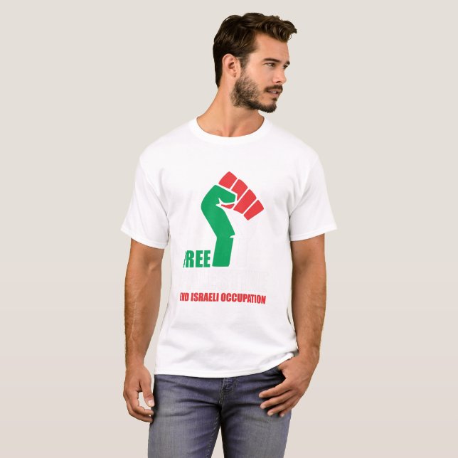T-shirt de l'occupation israélienne de la Palestin (Devant entier)