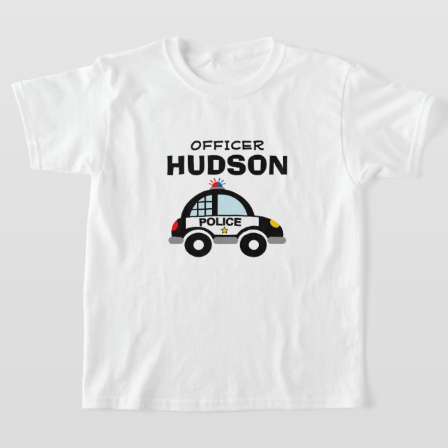T-shirt de l'officier de police de l'enfant avec i (Poser)