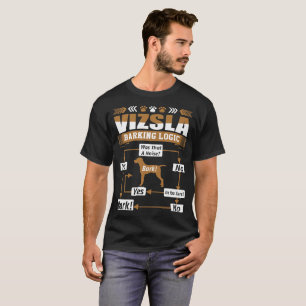 T-shirt de logique d'écorcement de chien de Vizsl