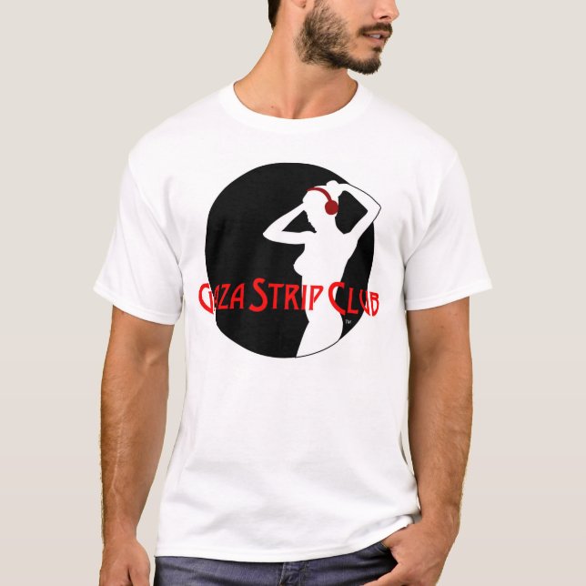T-shirt de logo de club de striptease de Gaza (Devant)