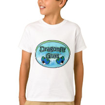 T-shirt de logo de types de libellule pour des