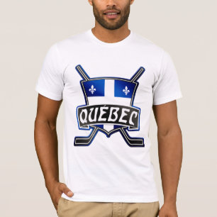 T-shirt de logo d'hockey du Québec avec le nom et
