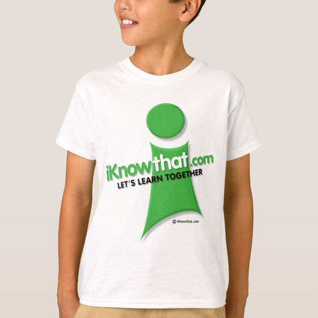 T-shirt de logo d'iKnowthat.com (Devant)