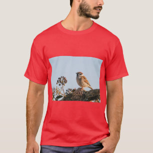 T-shirt de l'oiseau moineau joyeux