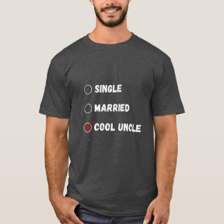 T-shirt de l'oncle sympa célibataire marié