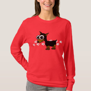 T-shirt de Longsleeve de Pinscher miniature -