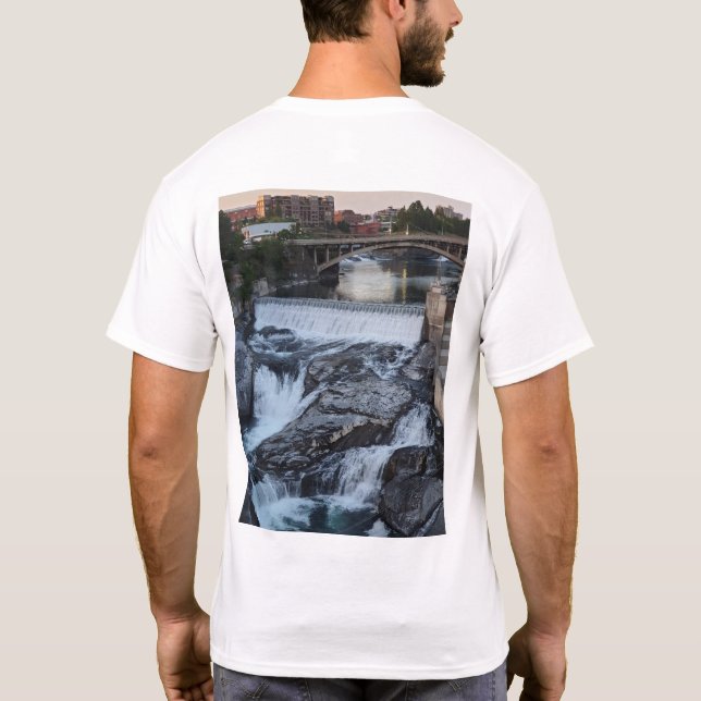 T-Shirt de l'ouest de Spokane Falls (Dos)