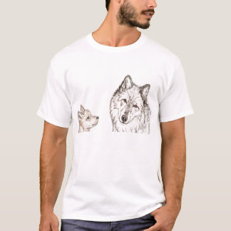 T-shirt de loup de respect