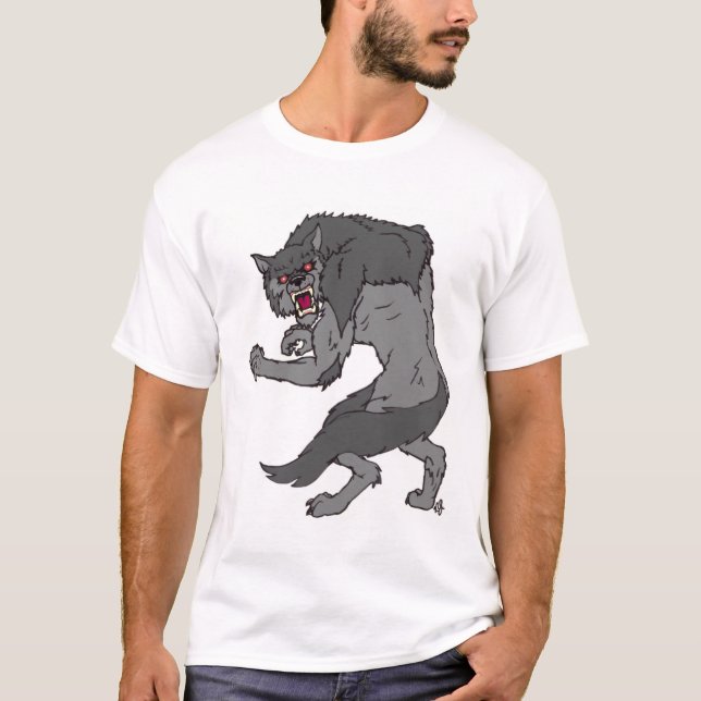 T-shirt de "loup-garou" par Nathan Lee James (Devant)