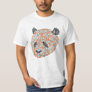T-Shirt de l'ours de Panda pointillé coloré