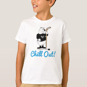T-shirt de l'ours polaire de hockey